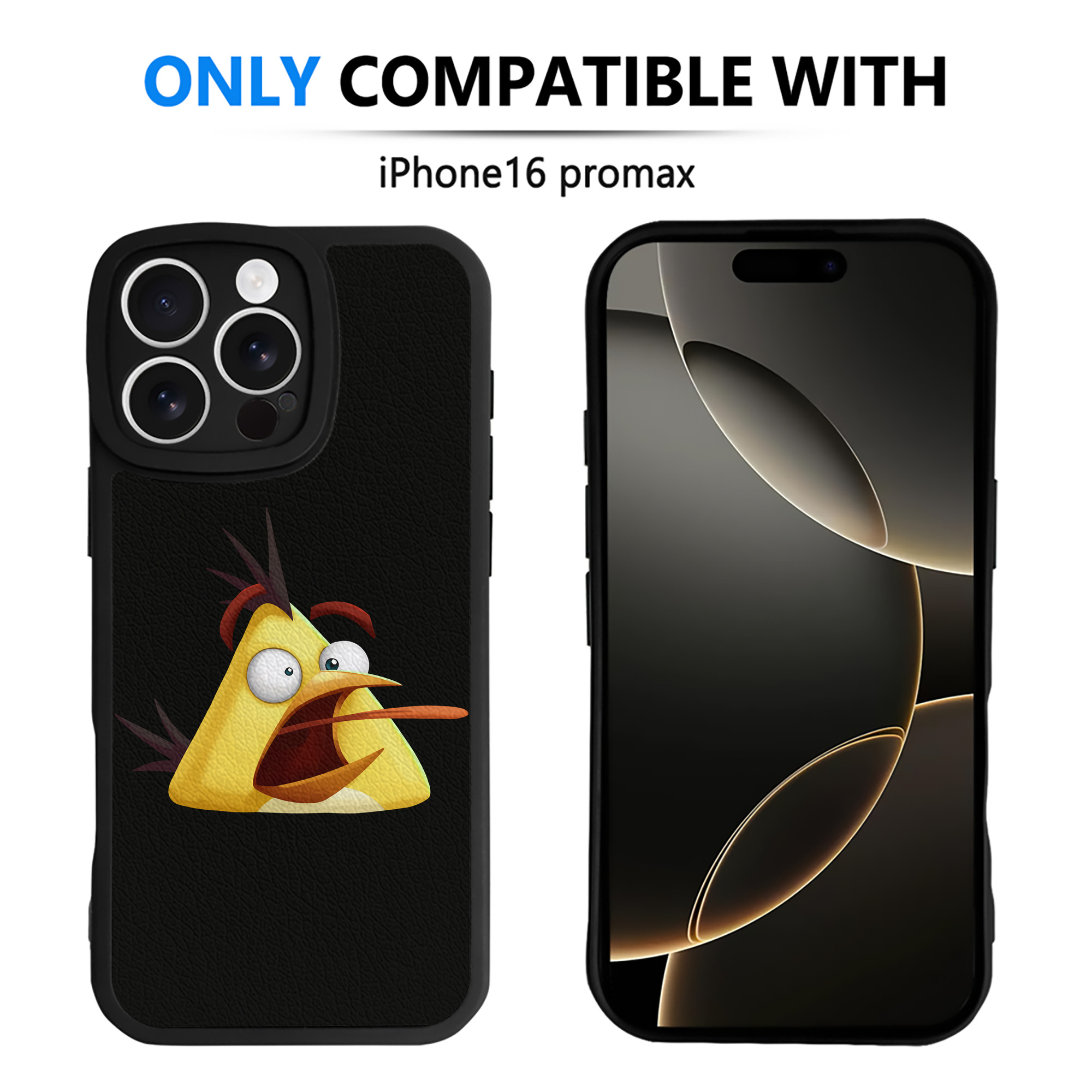 （画像用） Angry Birds アングリーバード 【iPhone 16シリーズ対応】シリコンスマホケース（レザー調） 材質：シリコン